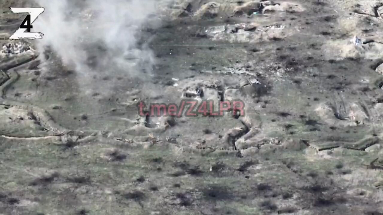 Fortified Ukrainian positions at the 29th checkpoint and the village of Svetlichnoye destroyed with tanks and ATGMs