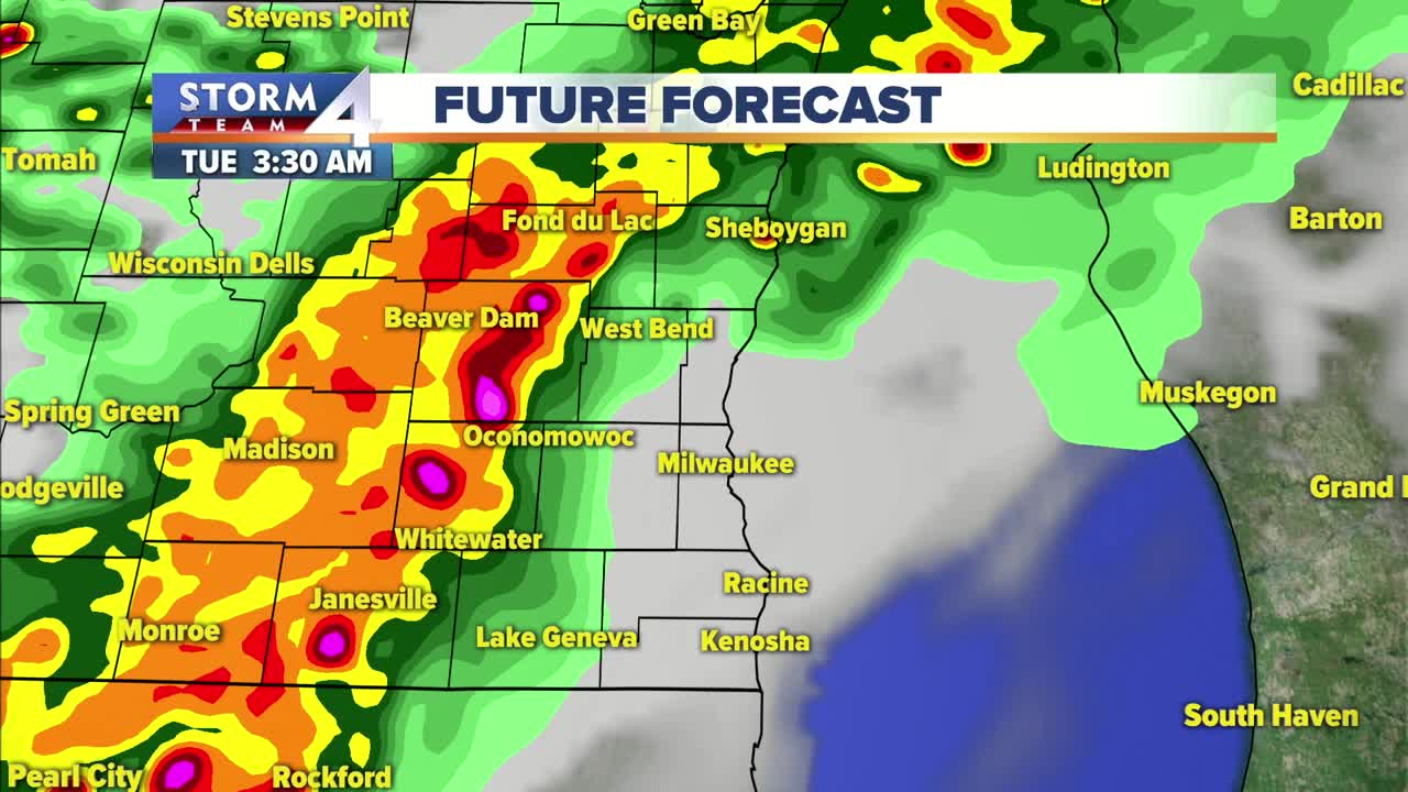 Storms for the morning commute