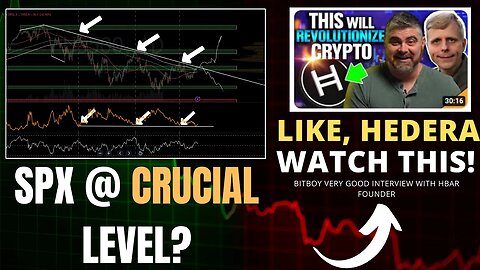 HEDERA HOLDERS, YOU MUST TO WATCH THIS // SPX @ Critical Level! Crypto News Today