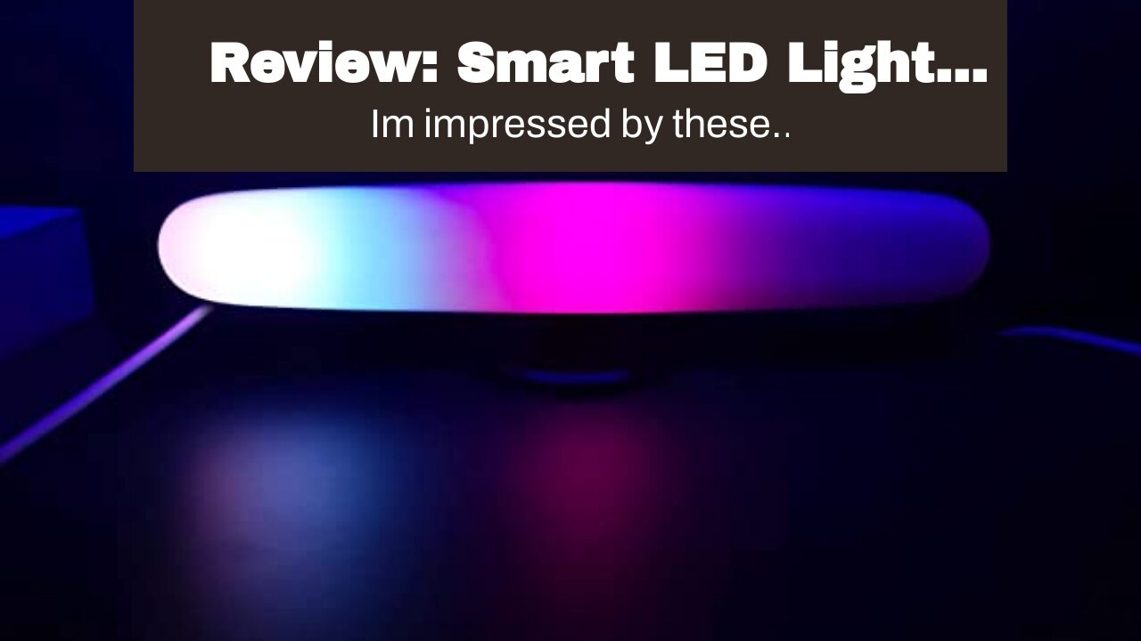 Review: Smart LED Light Bars, Serzase RGBICWW Gaming Light Bar with Alexa, Music Sync and Scene...