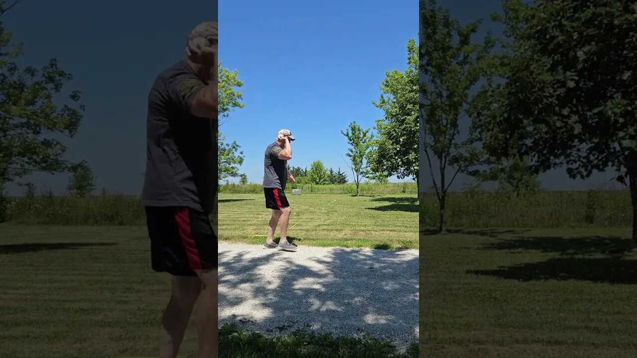 Shotput practice for Senior Olympics, Crazy 🤪 old man