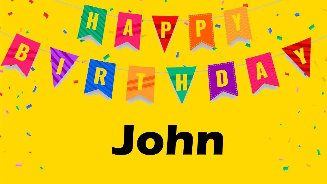 Happy Birthday to John - Birthday Wish From Birthday Bash