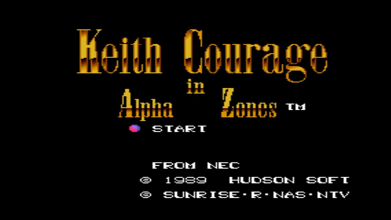 Keith Courage in Alpha Zones - (TG-16) 1/2 - Beat 'em and Cheat 'em!