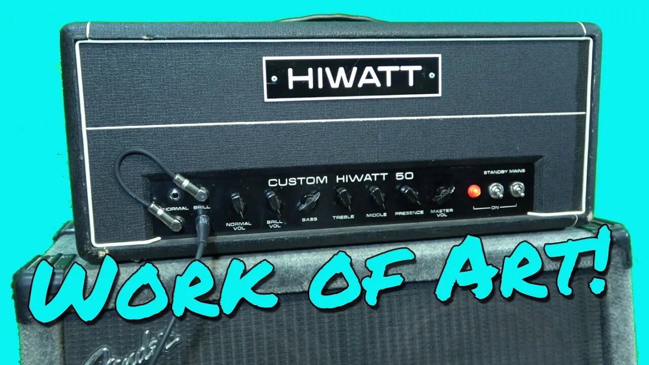 AMPS THIS BEAUTIFUL Don't Need 'Repair' - 1971 HIWATT CUSTOM 50 DR504