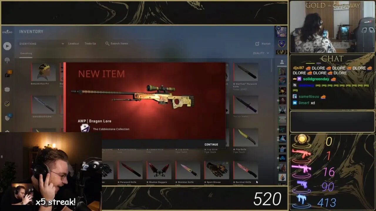 ohnePixel reacts to 10% DRAGON LORE TRADE UP! LIVE by ProdigyDDK