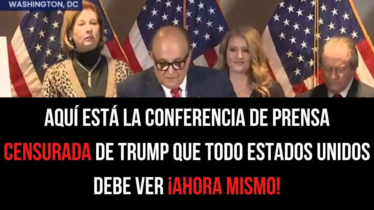 ¡Aquí está la conferencia de prensa CENSURADA de Trump que TODOS en USA deben ver AHORA MISMO!