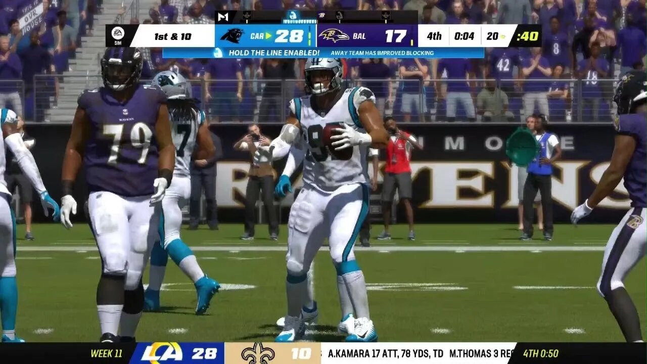 Madden 23 Franchise W11: vs BAL, 28-17 W