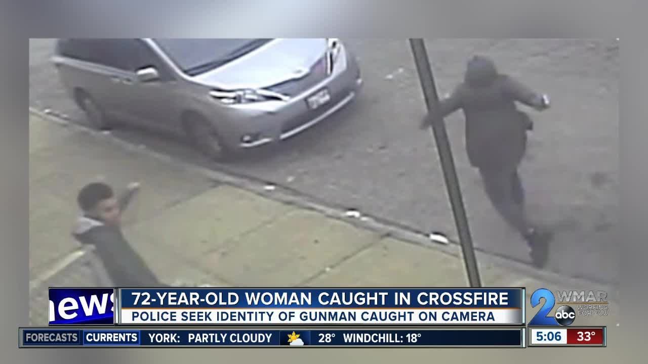 72-year-old woman caught in crossfire