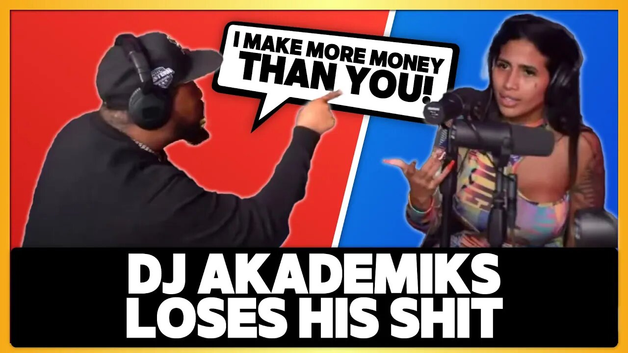 @DJ Akademiks Loses His Shit on a Girl (DON'T Embarrass Yourself Like This)