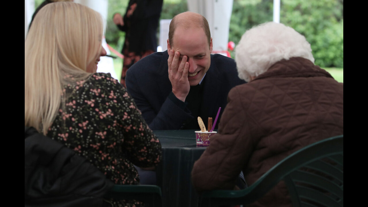 Prince William left blushing after ‘flirting’ with elderly admirer