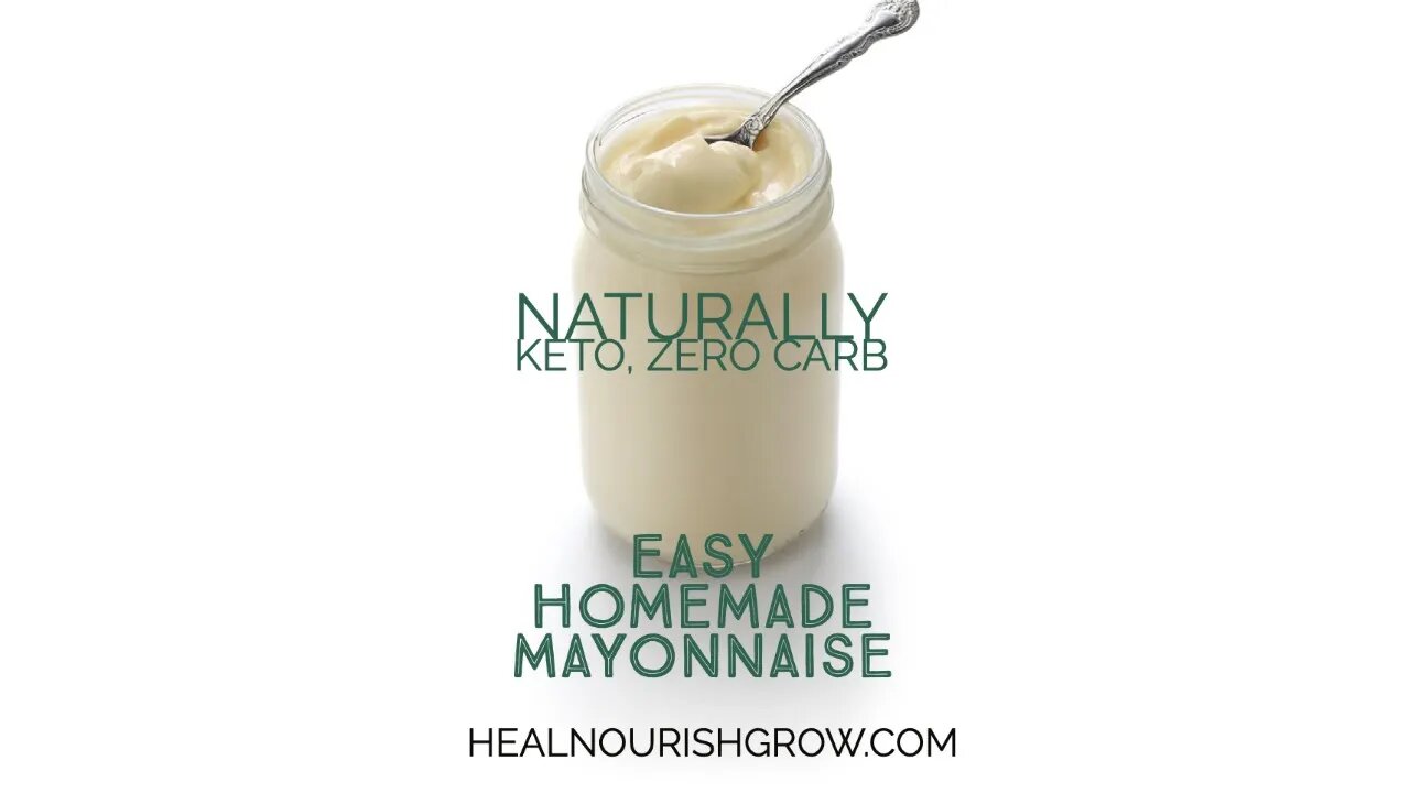 Homemade Mayonnaise with No Crappy Oils, Way Healthier and Keto Friendly!