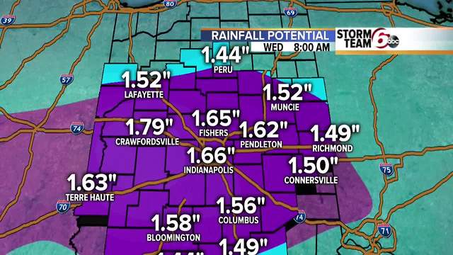 Periods of rain. Flood Watch