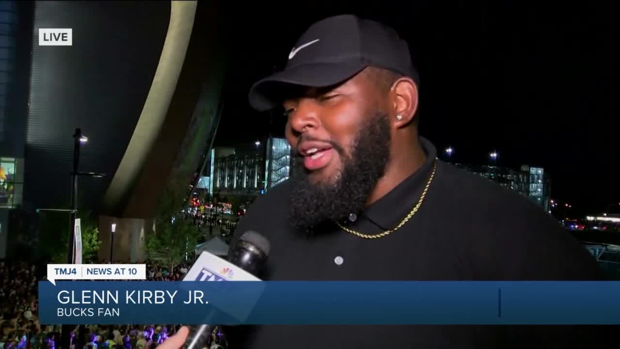 Fan reaction from Bucks Nets game in Milwaukee