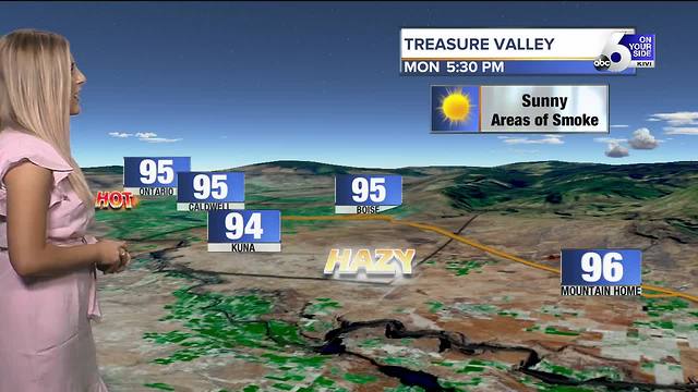 Temperatures are warming, but not triple digits this week!