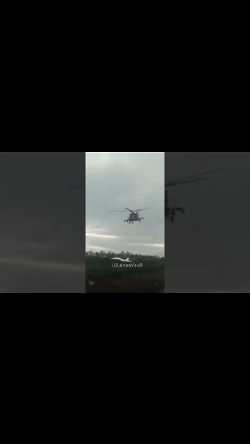 Low flying Russian helicopter's somewhere near the frontline's.