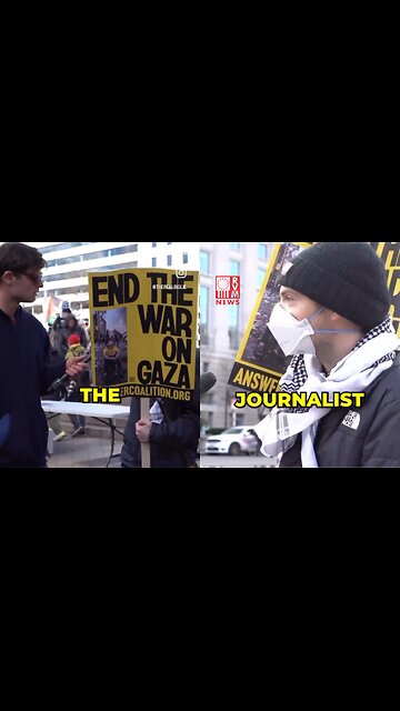 Fired Journalist Says He Wants To End America At A Pro Palestine Protest