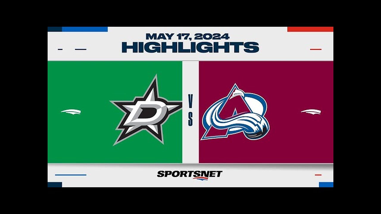 NHL Game 6 Highlights _ Stars vs. Avalanche - May 17, 2024