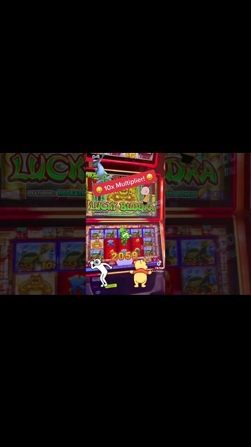 10x Multiplier HAND PAY on Lucky Buddha! #shorts