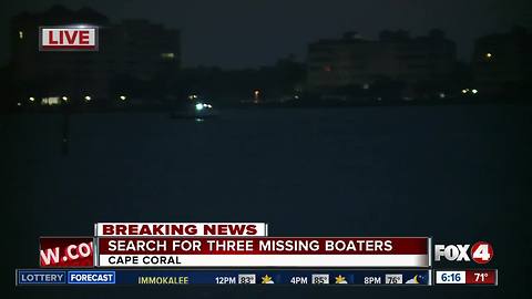 U.S. Coast Guard searches for missing boaters along Caloosahatchee