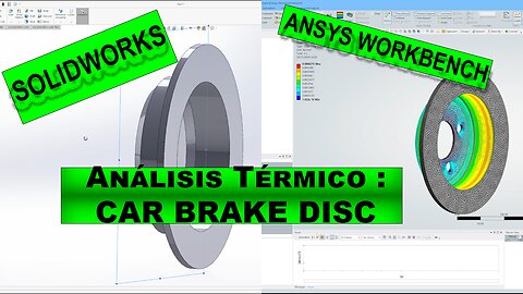 ANSYS WORKBENCH 2024 | Thermal Analysis of Car Brake Disc