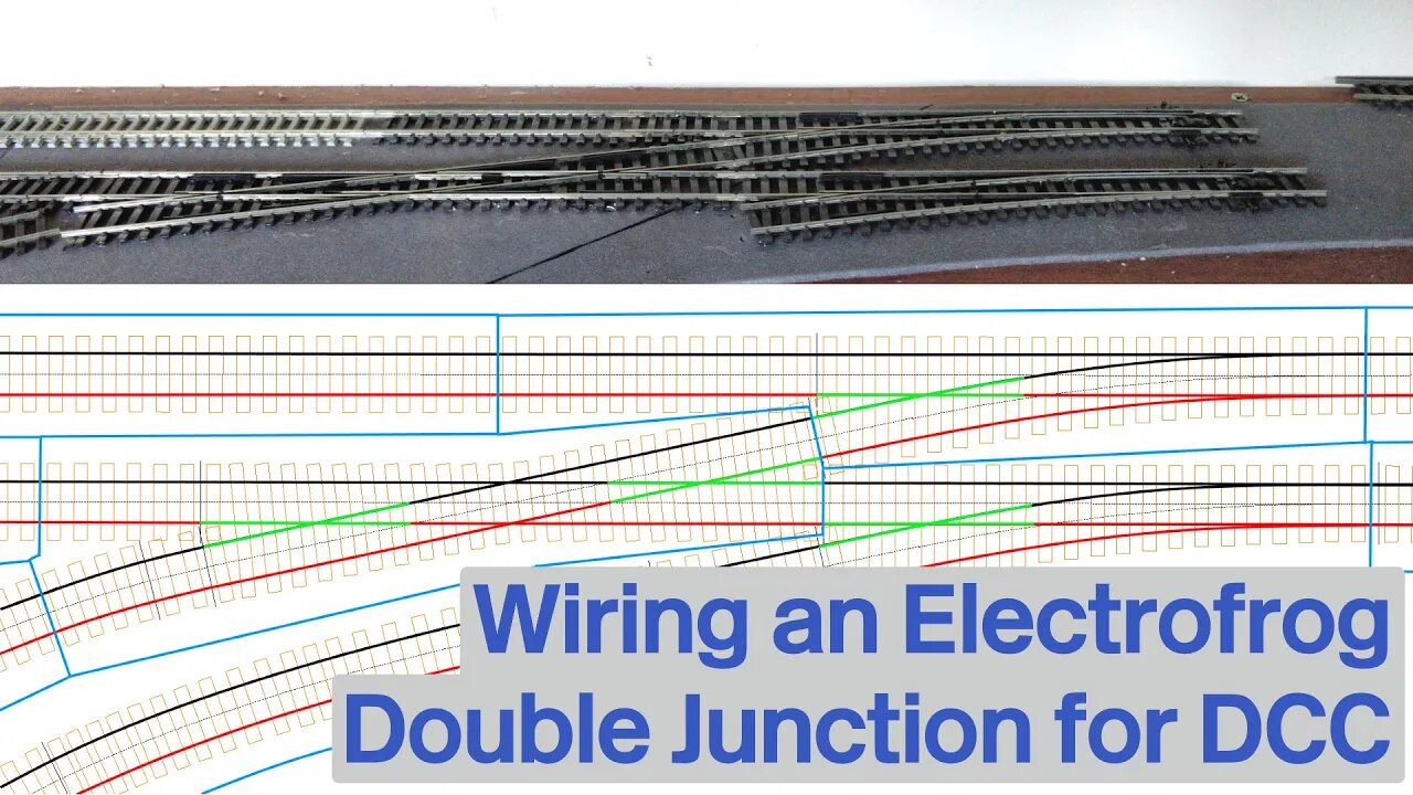 Wiring an Electrofrog Double Junction for DCC with Block Detection