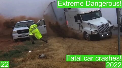 Extreme Dangerous! Fatal car crashes 22- 2022