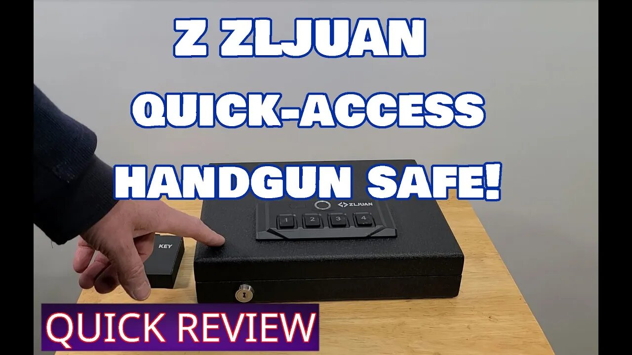 ZLJUAN Portable Quick Access Biometric Handgun Safe