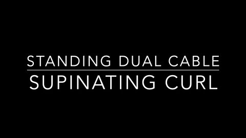 Standing Dual Cable Supinated Curl