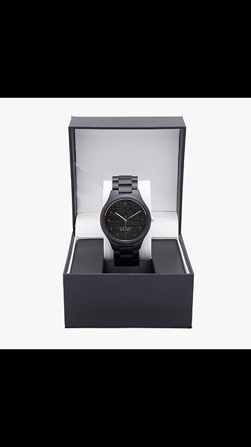 2025 Shabti kmt Olive Men's Lumber Quartz Wooden Watch⌚