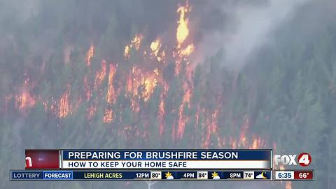 Peak brush fire season is approaching