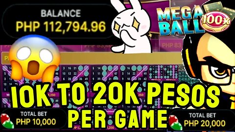 MEGA BALL - BAWAL SA MAHINA ANG LOOB! 😅 TAYAANG 10K TO 20K PER GAME! 😱 HIT AND RUN STRATEGY! 😍