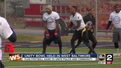 "Unity Bowl' pits BPD against West Baltimore residents in flag football game