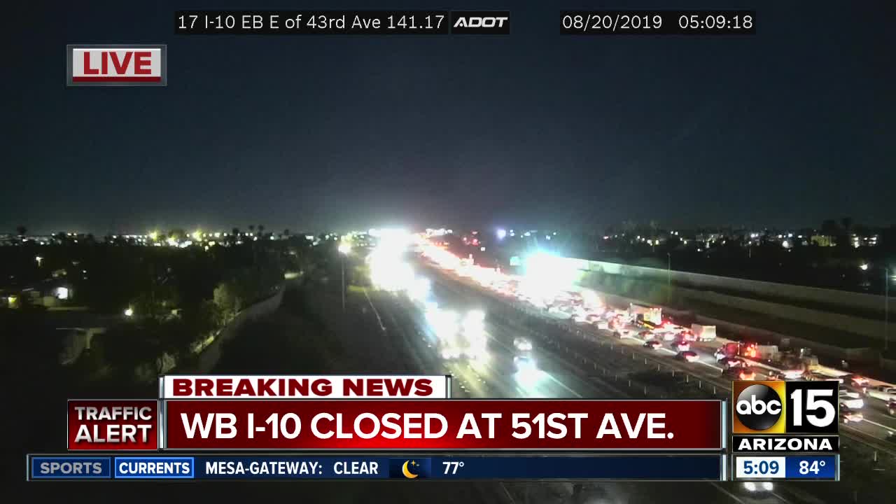 WB I-10 closed near 59th Avenue