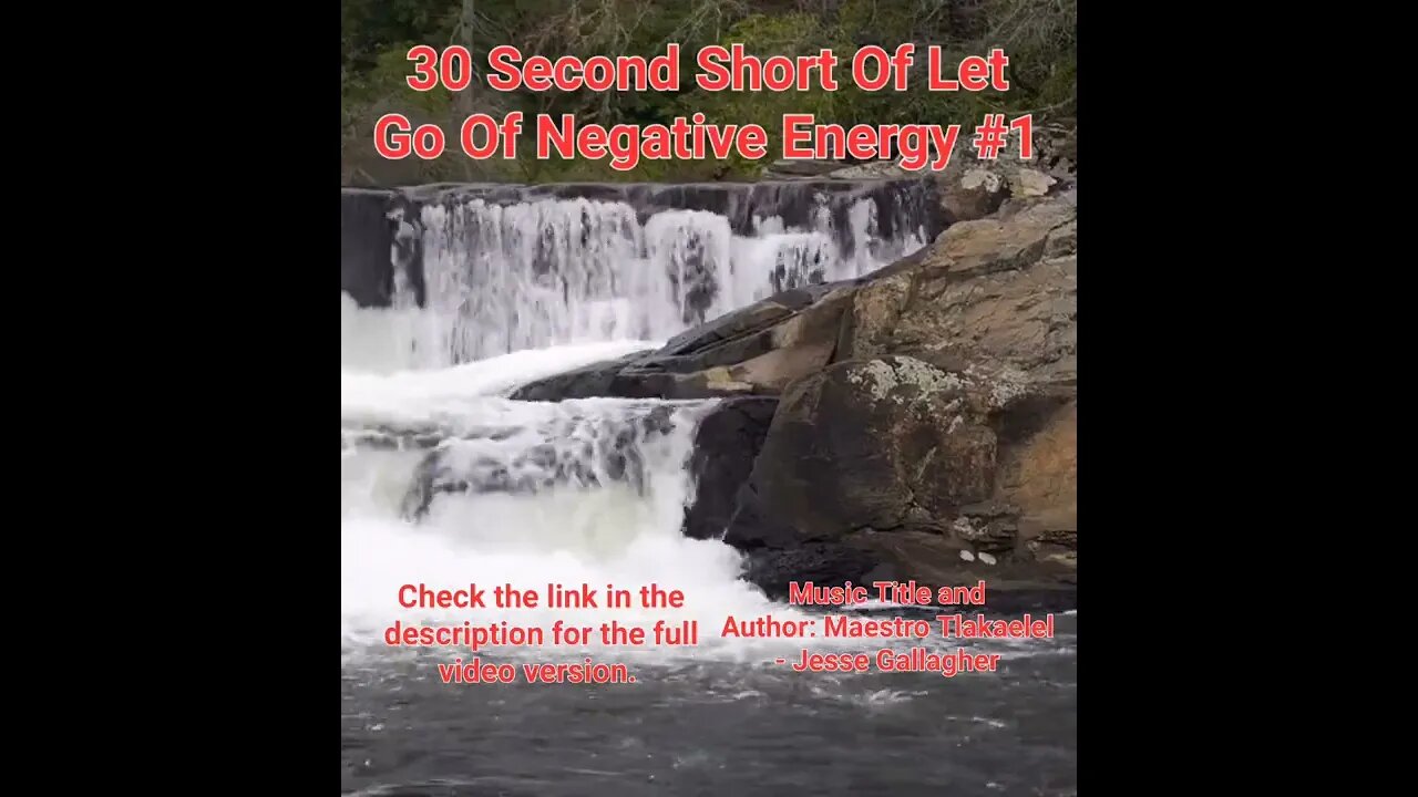 30 Second Short Of Let Go Of Negative Energy | Waterfall #meditation #shorts #shortsvideo #1