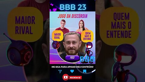 FRED NO JOGO DA DISCÓRDIA BBB 23 #corta #bbb23 #bbb