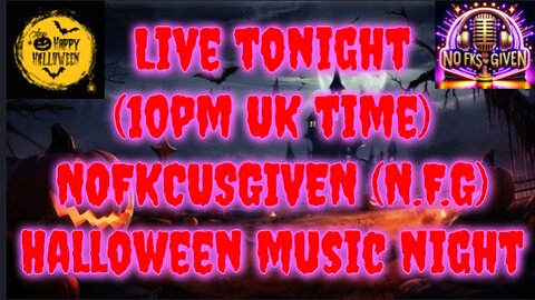 Live Halloween music and chat (10pm UK TIME)