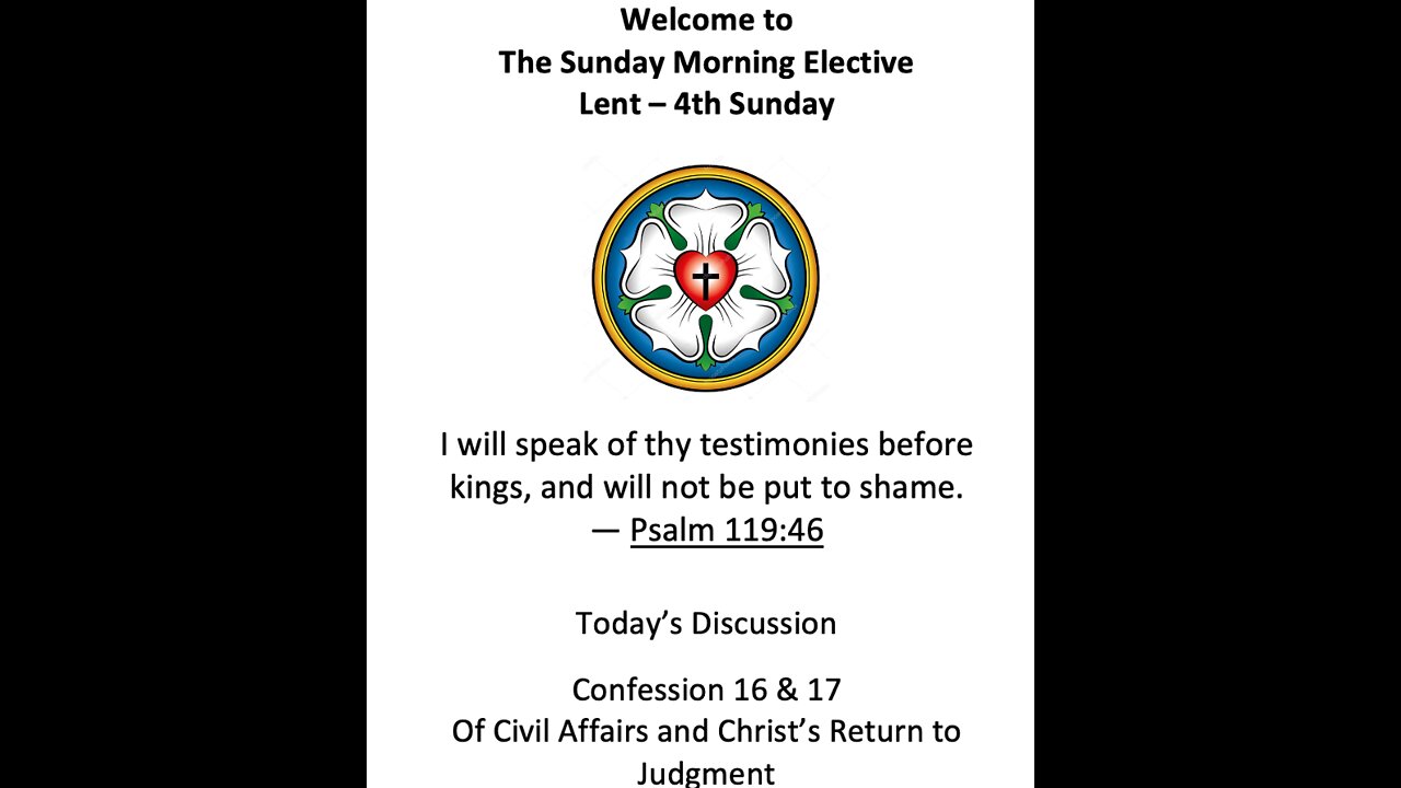 22--3-27 Sunday Elective - Augsburg 16 & 17