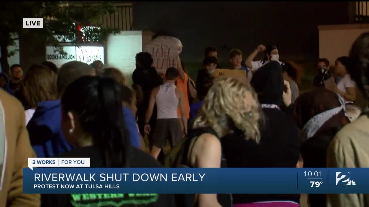 Tulsa Hills peaceful protest