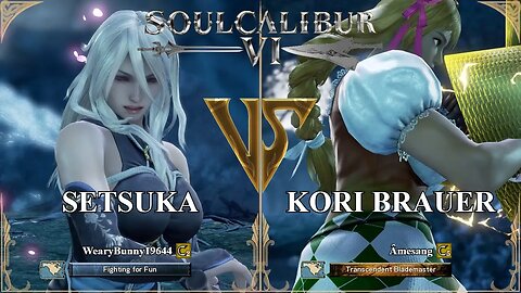 SoulCalibur VI — WearyBunny19644 (Setsuka) VS Amesang (Kori Brauer) | Xbox Series X Ranked