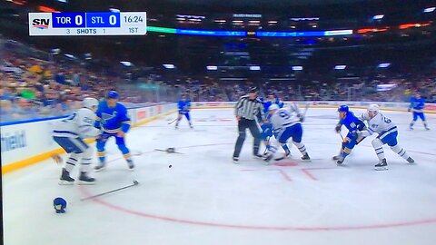 Maple Leafs #22 J. McCabe vs. Blues B. Schenn
