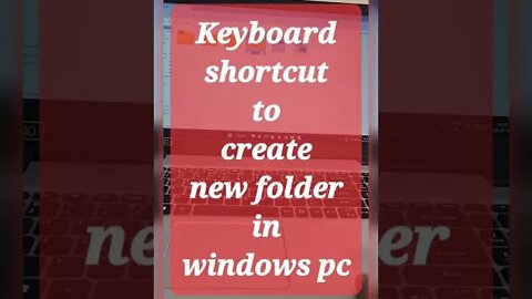 Keyboard shortcut to create new folder in windows pc #shorts #youtubeshorts