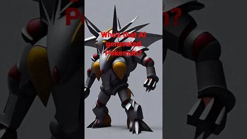 AI generated Aggron #whosthatpokemon #pokemon