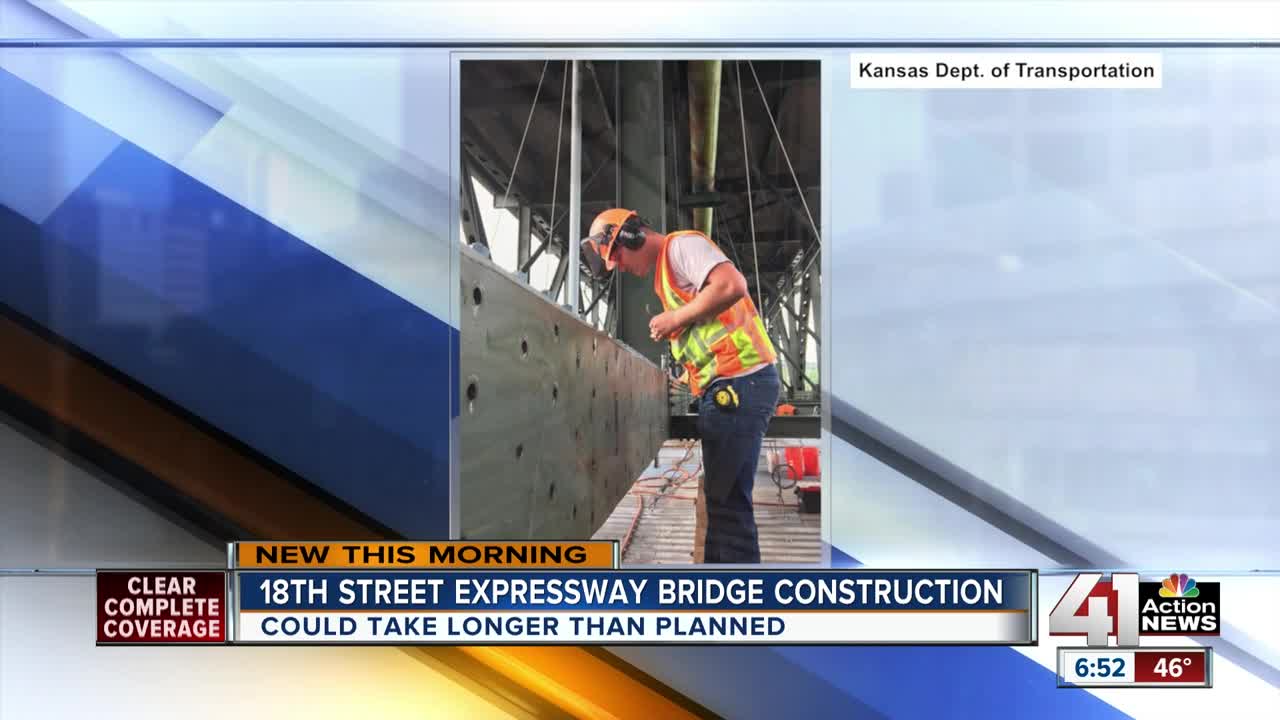 Specially fabricated steel pieces required for US 69 bridge repairs in KCK