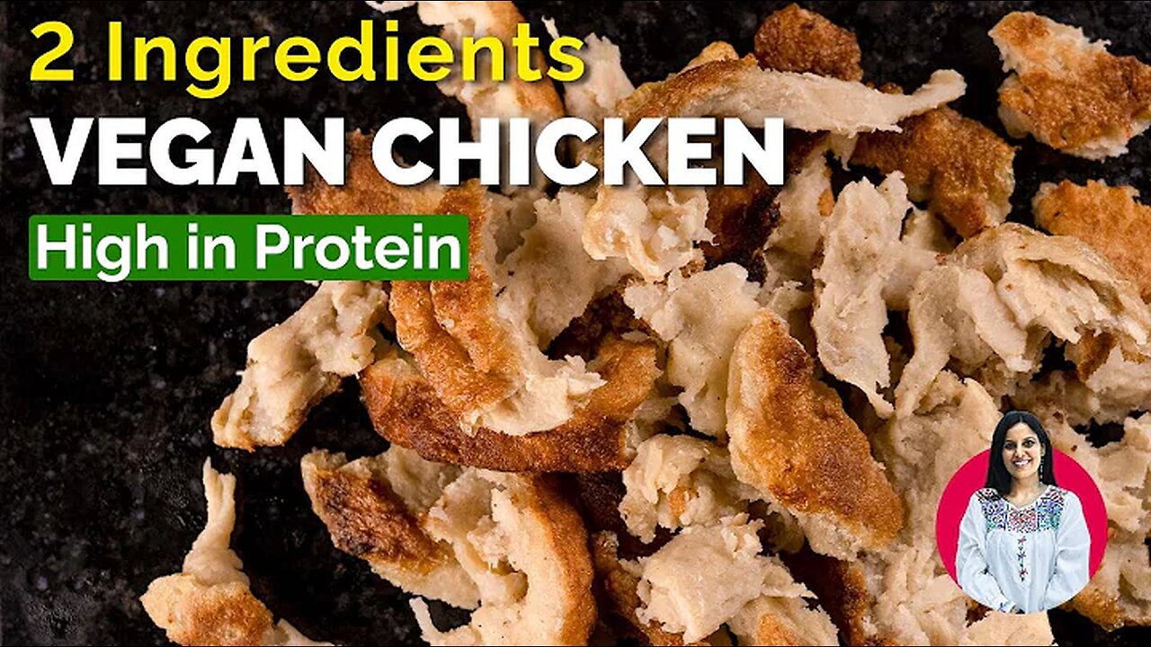 Vegan chicken with only 2 ingredients at home |Homemade seitan recipe for beginners