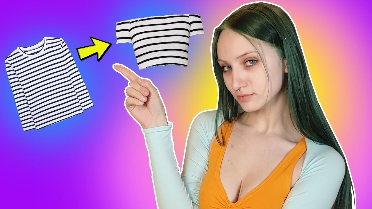 Transforming My Old Sweater into a Trendy Top - You Won't Believe How Easy It Is!