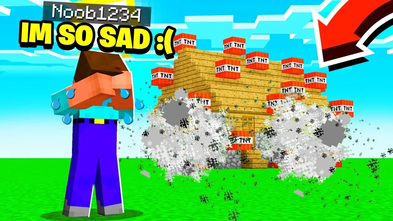 I Made Noob1234 CRY In Minecraft..