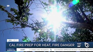 Cal Fire ready for heat, fire danger
