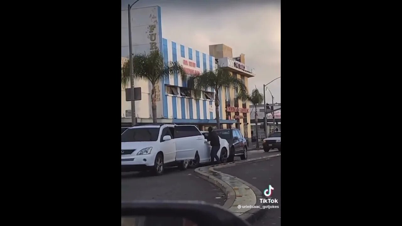 Robbery During the Day in the Middle of the Street in LA