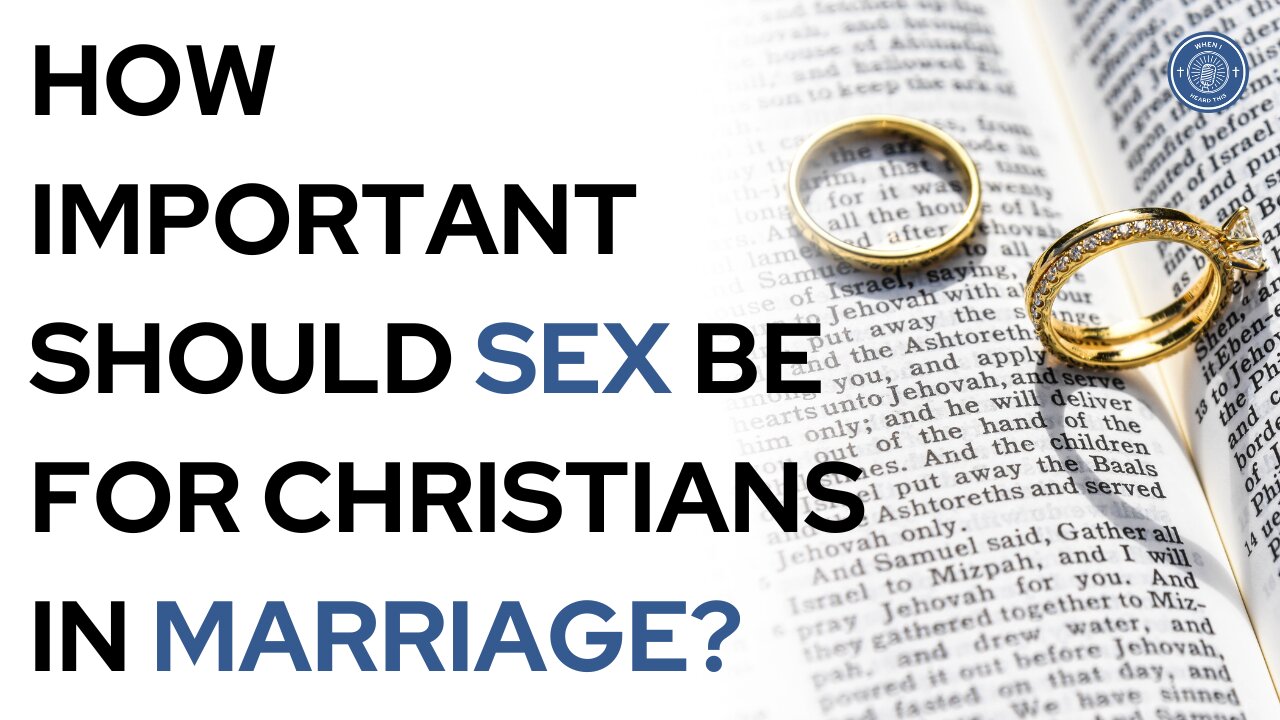 How important should sex be for Christians in marriage?