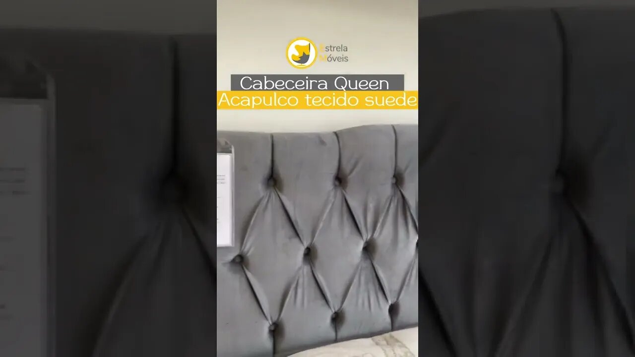 A Cabeceira Queen Acapulco Tecido Suede Italian Flex une requinte e aconchego em um único produto.